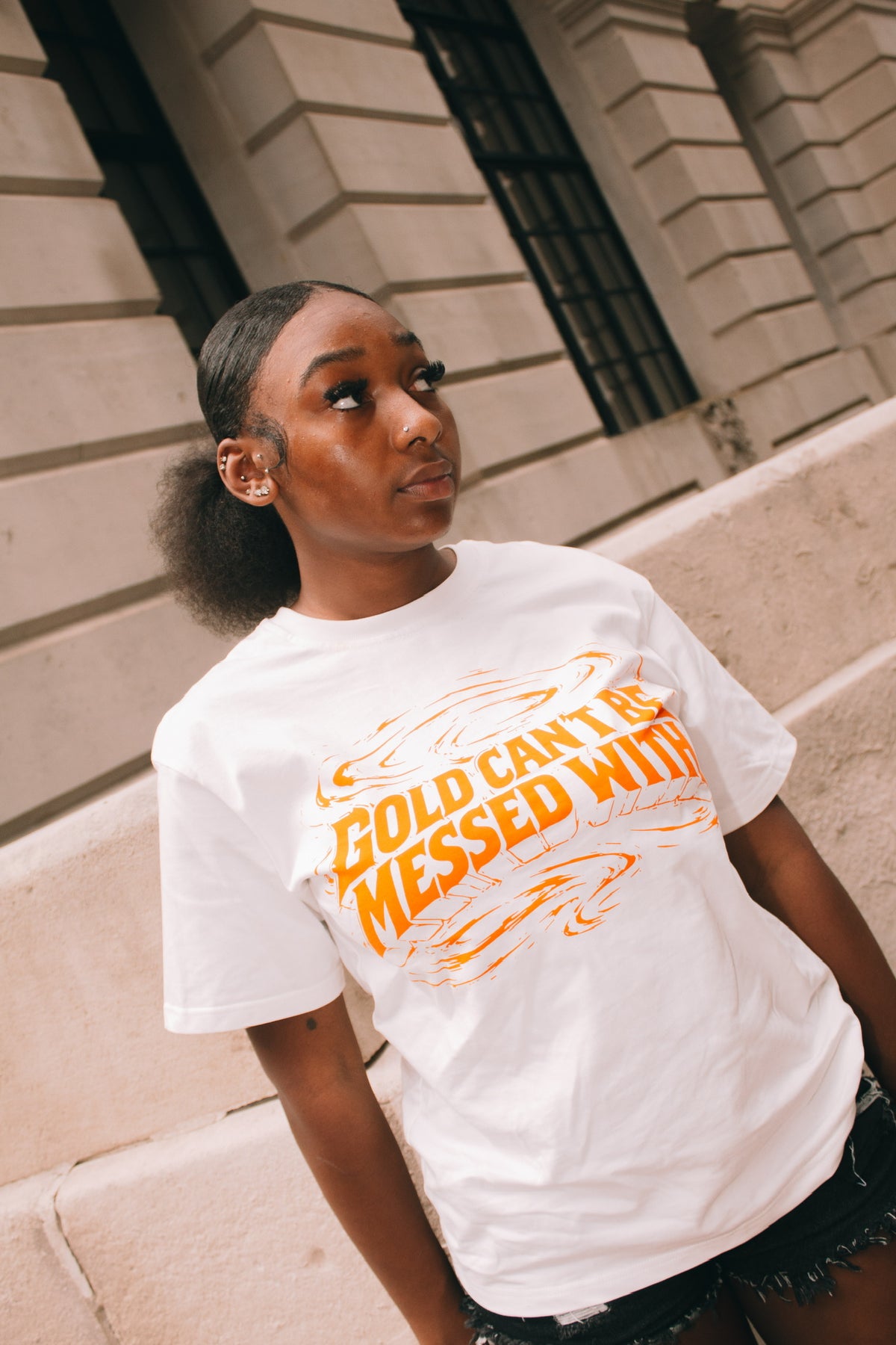 'GOLD CAN'T BE MESSED WITH' PORTAL T-SHIRT